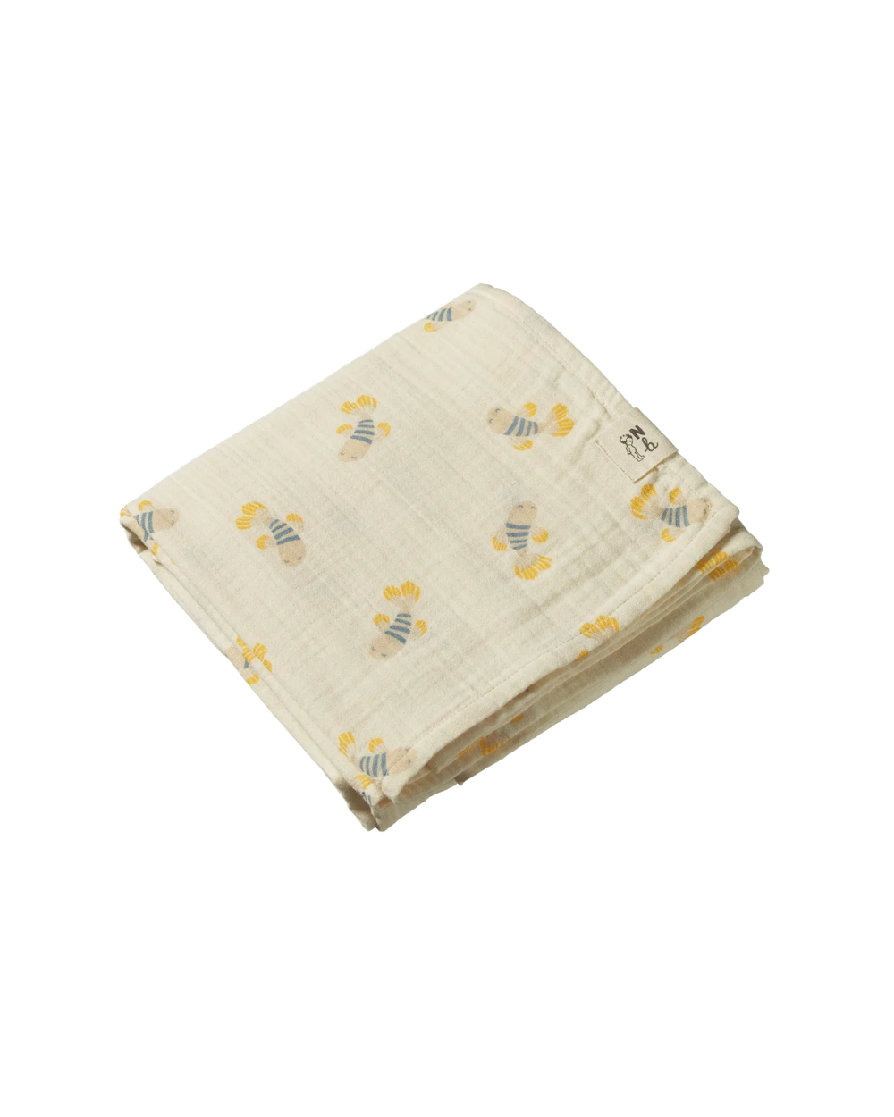 Muslin Wrap - Fish Fable Print