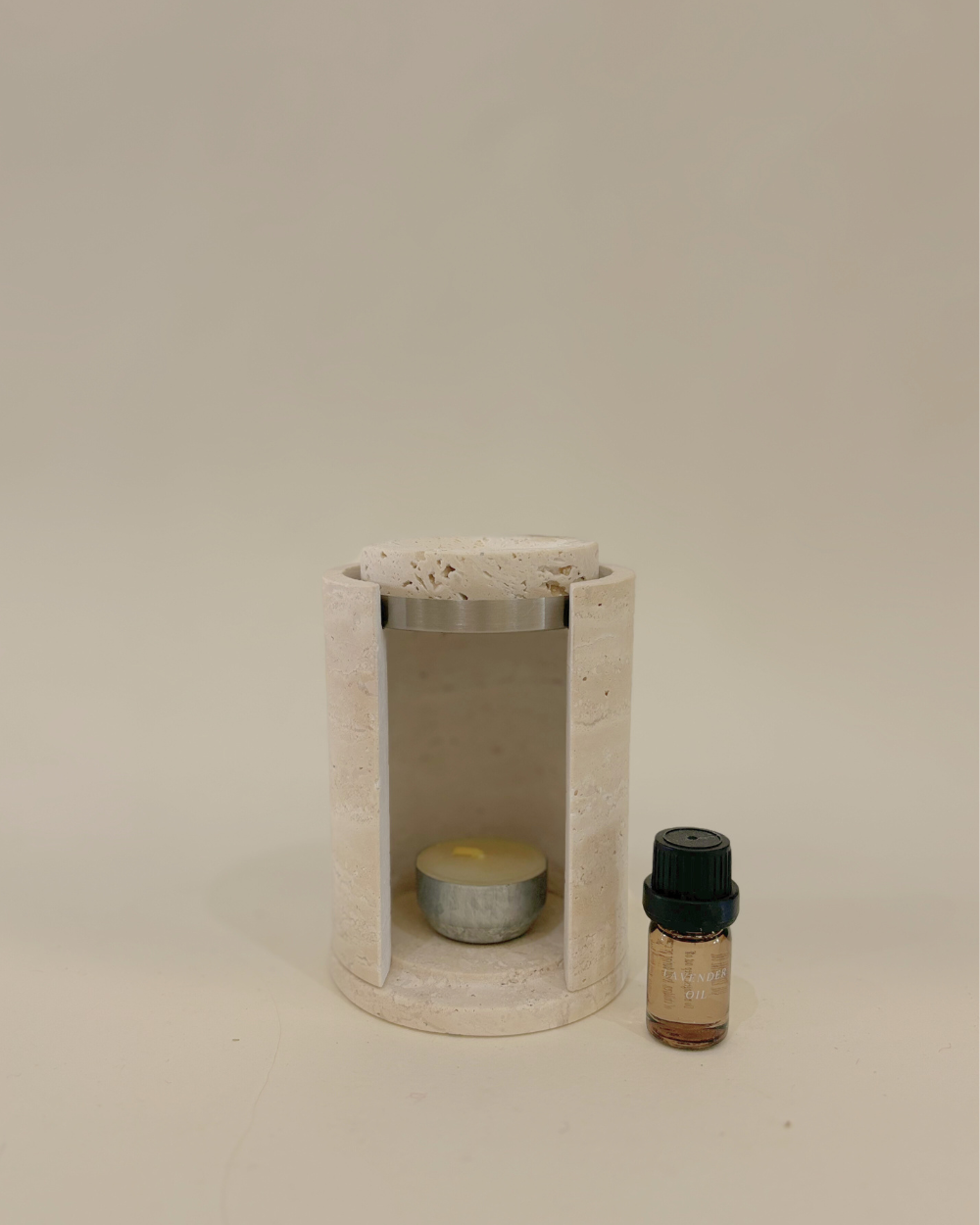 Magma Oil Burner - Travertine