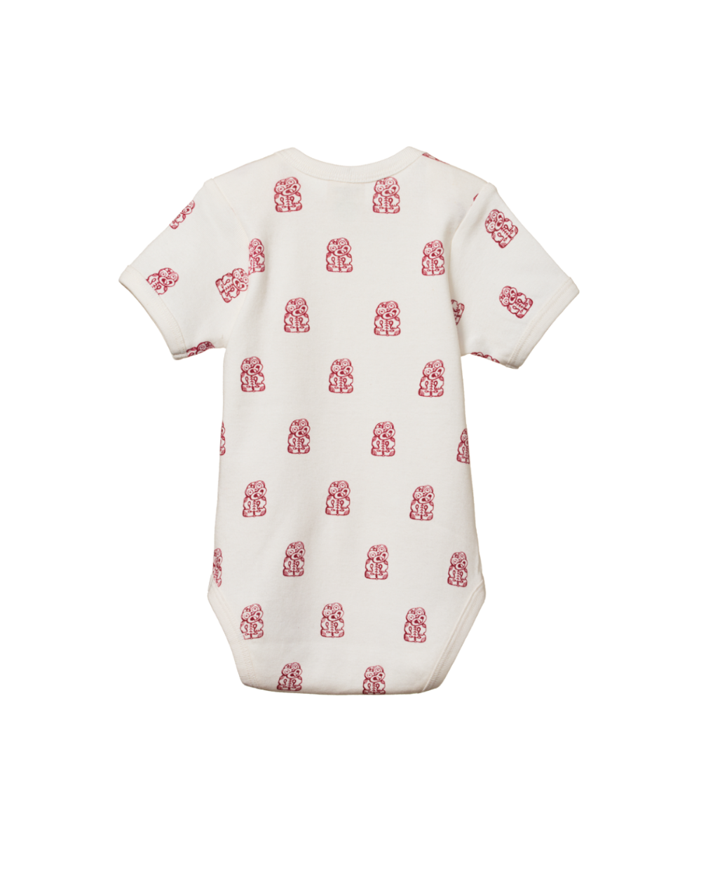 Organic Cotton Shortsleeve Bodysuit - Tiki Print