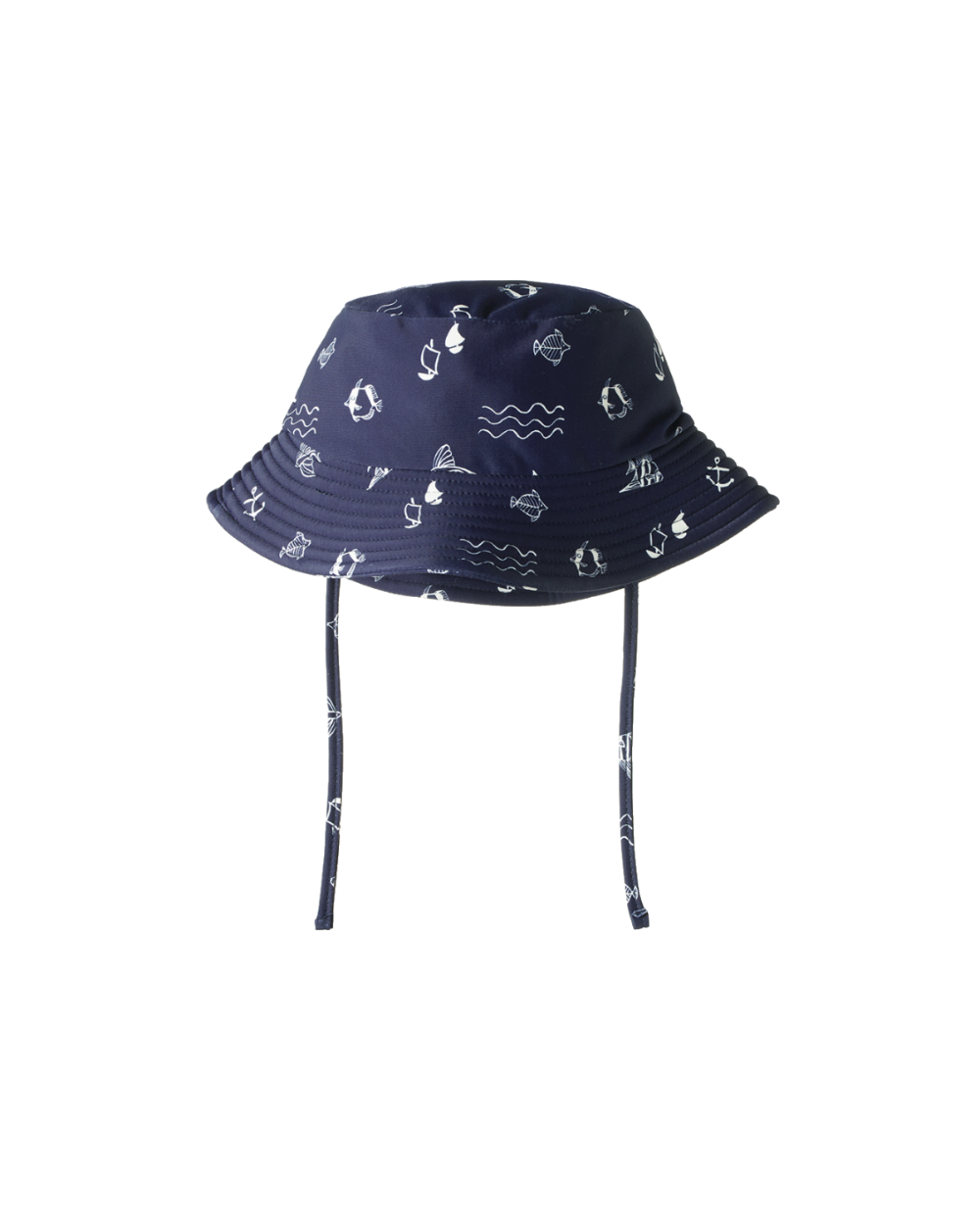 Splash Sunhat - Atlantic Navy Print