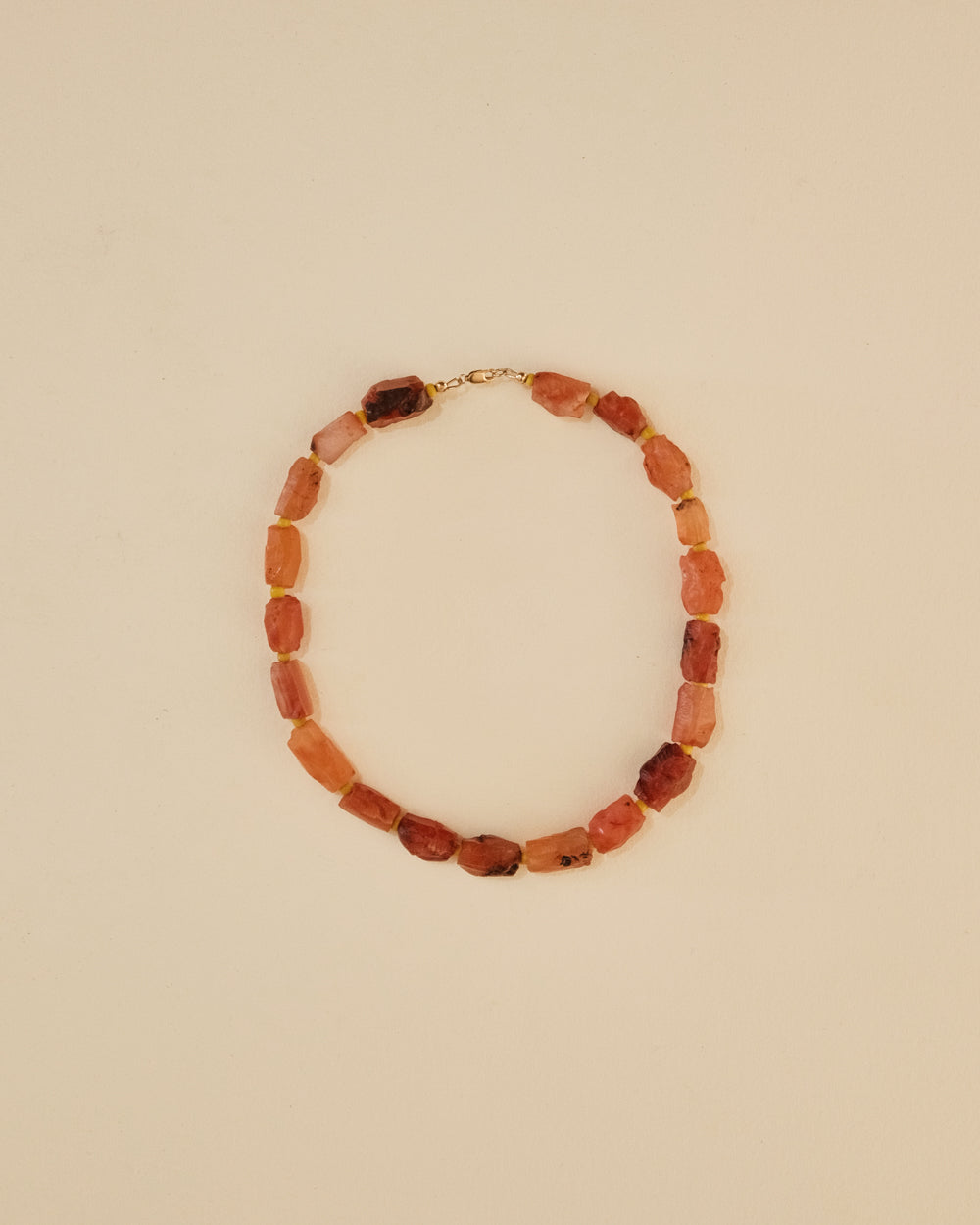 Carnelian & Glass Necklace