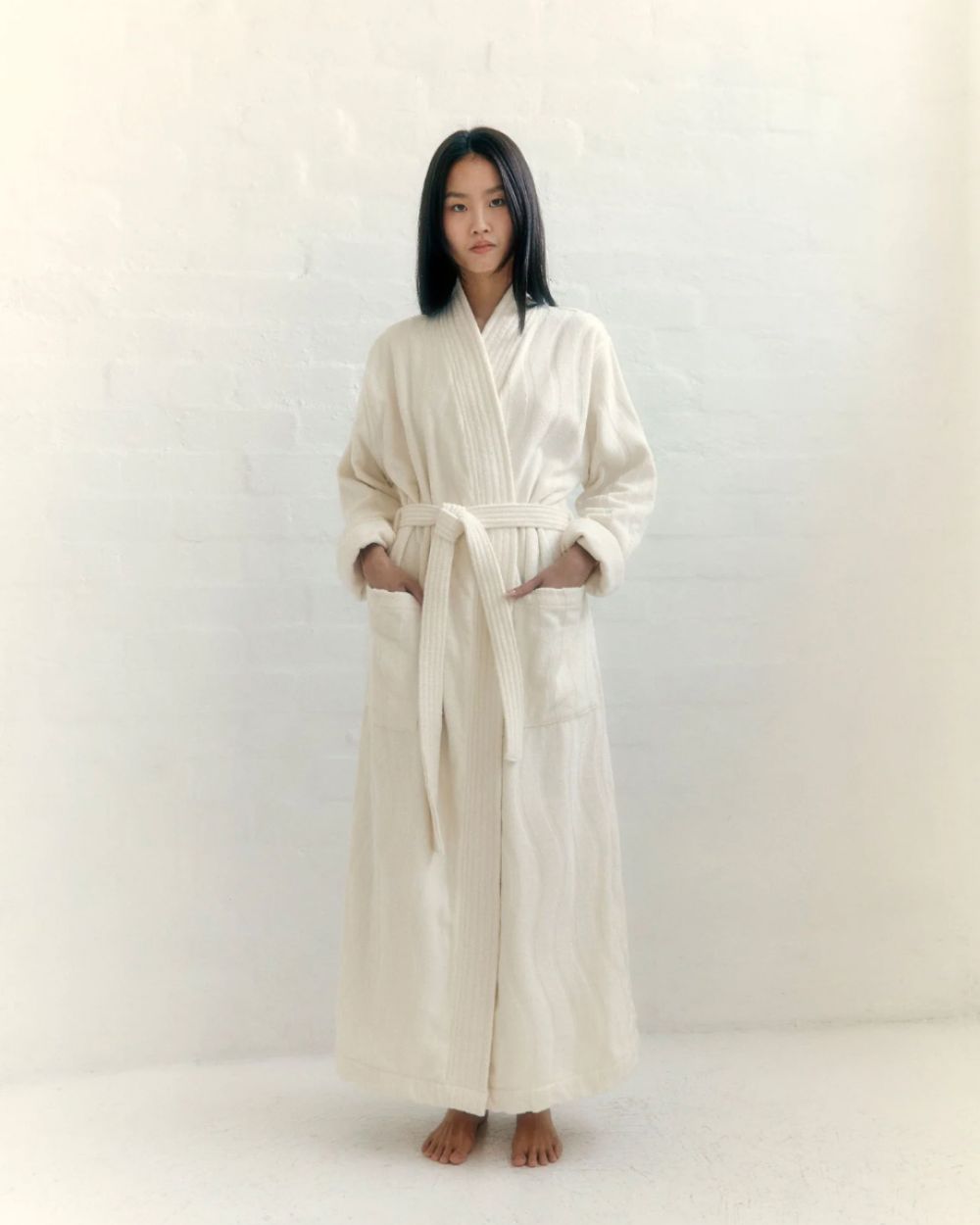 Sulis Bath Robe - Ivory